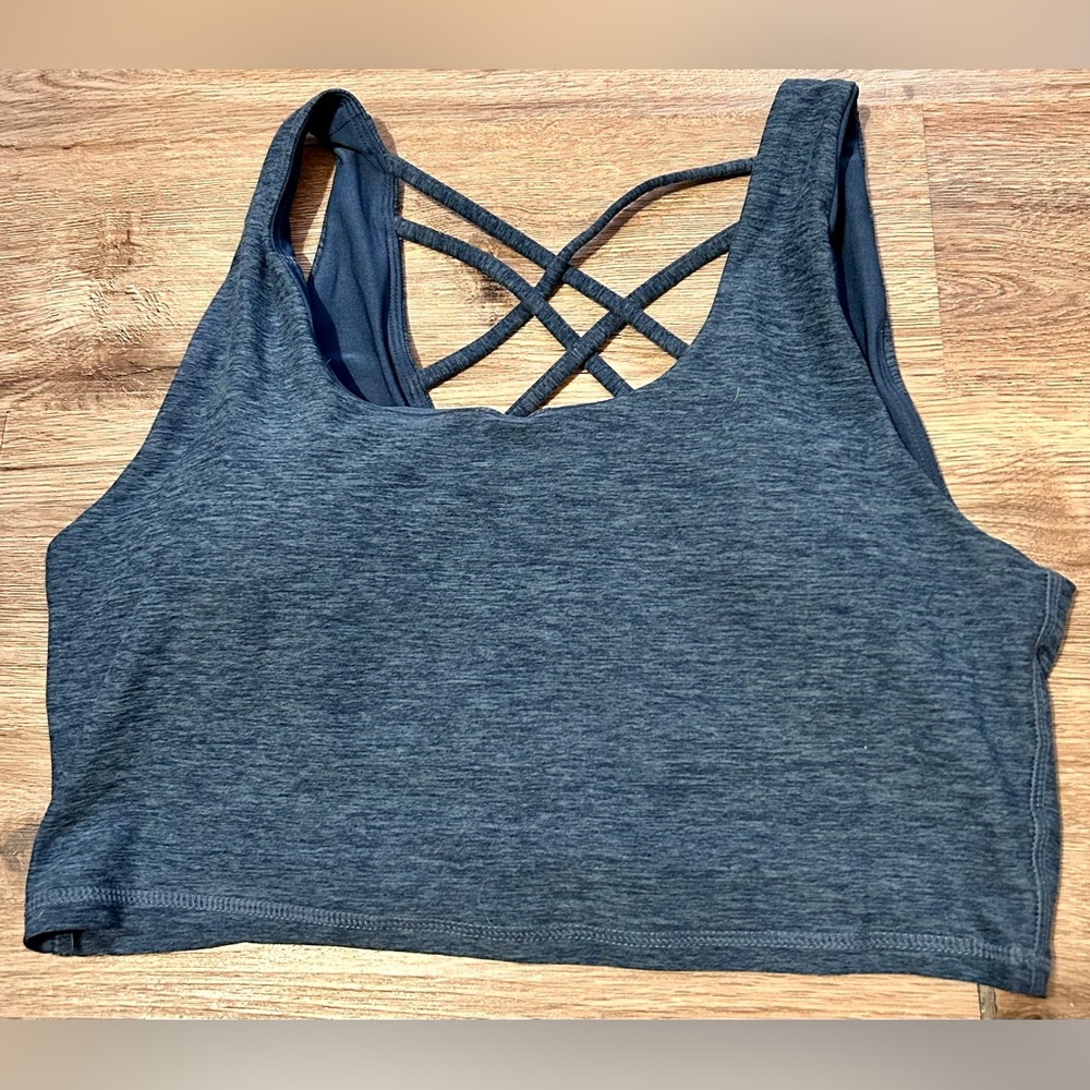 JOCKEY BRAND strapped padded sports bra size XXL. NWOT. Dark blue